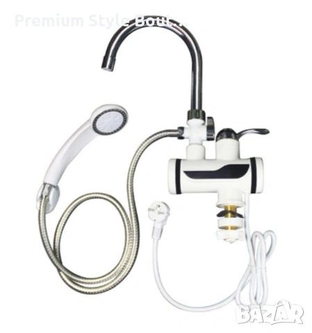 Смесител за вграждане в комплект с душ слушалка с проточен нагревател, снимка 4 - Бойлери - 53896090