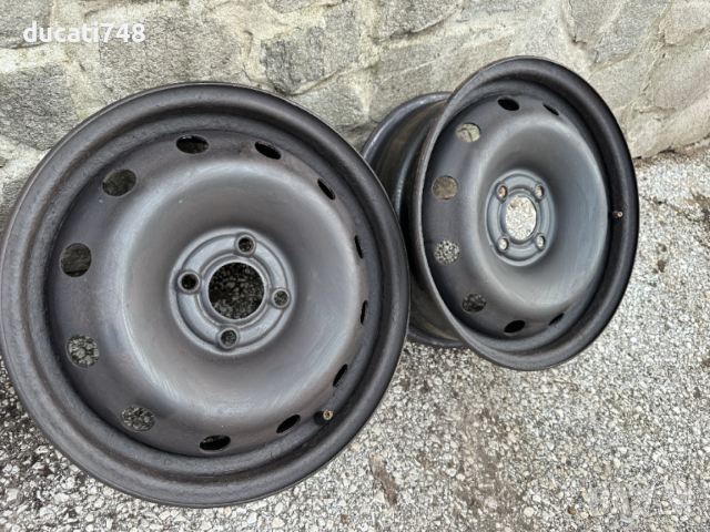 4бр. железни джанти 15" 4x100 Renault, Dacia , снимка 2 - Гуми и джанти - 53928450