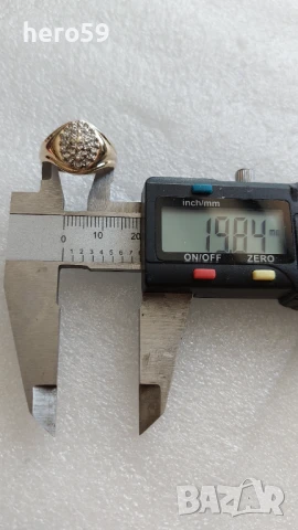 Руски златен пръстен 56 проба с диаманти, снимка 12 - Пръстени - 51221626