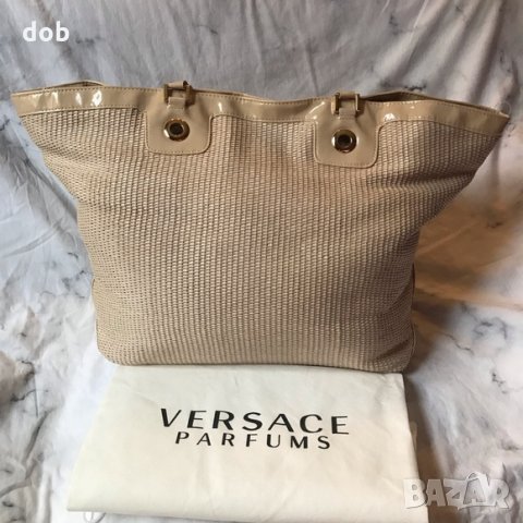 Нова чанта Versace Parfums large tote beach bag , снимка 2 - Чанти - 30481948