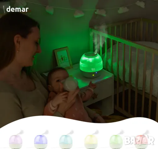 Badabulle Bubble овлажнител-нощна лампа, снимка 3 - Овлажнители на въздух - 49496760
