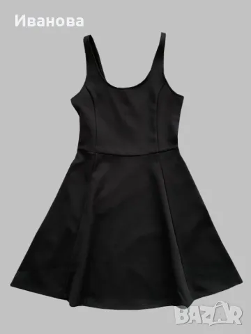 Класическа ежедневна къса черна лятна рокличка, снимка 2 - Рокли - 50434628