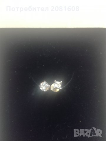 Обици сребърни с цирконий, снимка 2 - Обеци - 31836967