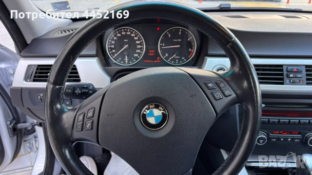 BMW 318d 143 к.с. | 2009 | Реални км | Поддържана | Бургас, снимка 11 - Автомобили и джипове - 54334615