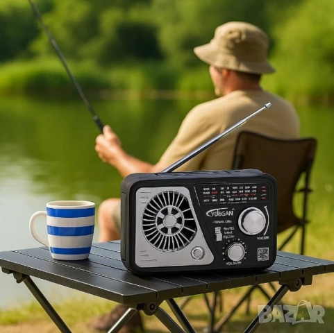 Мултифункционално радио, Bluetooth, USB, Слънчево зареждане, снимка 4 - Друга електроника - 51897474