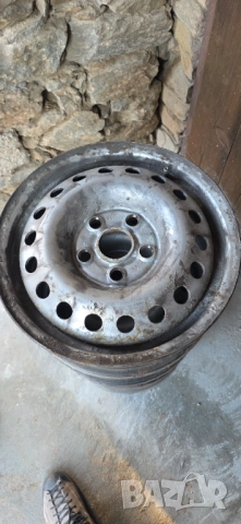 4 броя стоманени джанти за бус VW T4, 15 цола, 5х112, 6J, ET55., снимка 5 - Гуми и джанти - 52777491