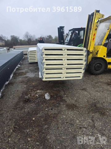 Турски покривен сандвич панел 40 мм с три гофри, снимка 3 - Строителни материали - 52358145