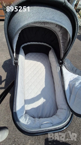 Количка Venicci Upline Slate Grey + Кошница Britax Römer Baby Safe Pro, снимка 16 - Детски колички - 53997656