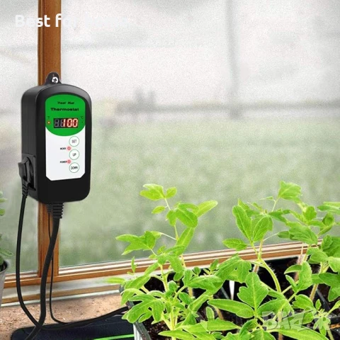 RIOGOO Цифров термостатен контролер за покълване на семена, влечуги и варене на пиво 68-108℉, снимка 6 - Друга електроника - 50708687