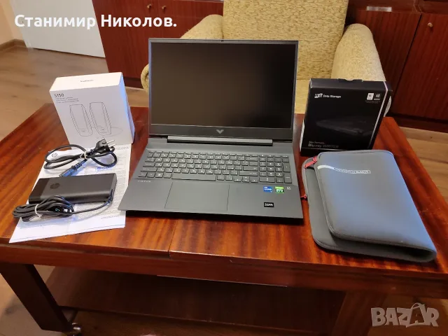 Нов лаптоп HP Victus 16-d1000nu.