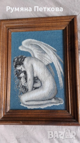 Гоблени"Луна","Целувка"и"Ангел с роза", снимка 3 - Гоблени - 54081271