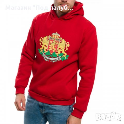 Нов мъжки суичър с релефен трансферен печат ГЕРБ на България  , снимка 3 - Суичъри - 27767903