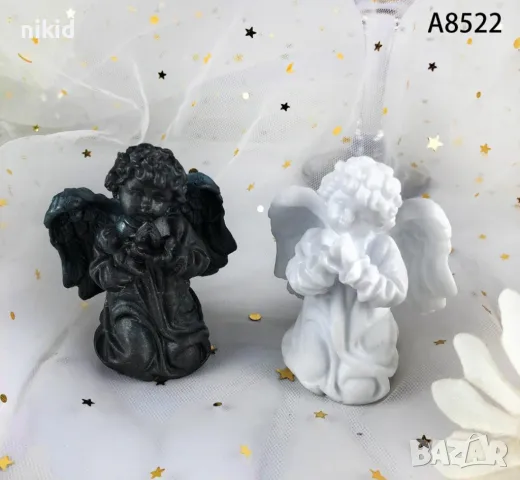 3D Ангел момче молещ молитва Кръщене силиконов молд форма фондан шоколад смола гипс свещ