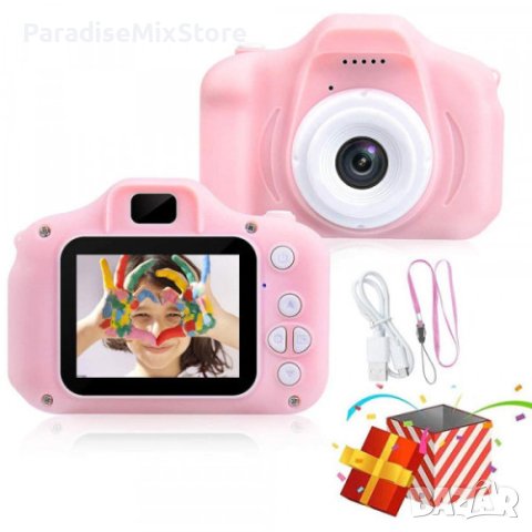 Детски електронен фотоапарат. Цвят: Син или Розов, снимка 2 - Фотоапарати - 44242027