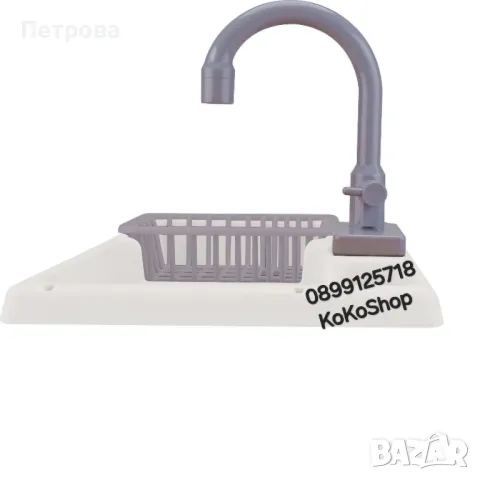 Детска мивка с течаща вода и кухненски аксесоара, снимка 2 - Кукли - 27415607