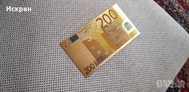 Сувенирни позлатени банкноти 500 евро и долари, снимка 8 - Подаръци за юбилей - 31368621