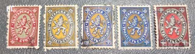 България, 1927 г. - пълна серия лъвчета с печат, 1*32, снимка 1 - Филателия - 37531506