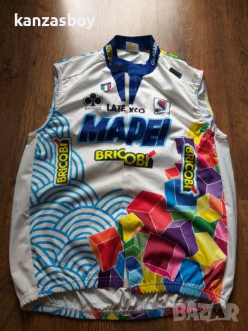 sportful gore wind stopper MAPEI QUICK-STEP 1999 CYCLING RETRO - вело елек 3ХЛ, снимка 3 - Други - 40867251
