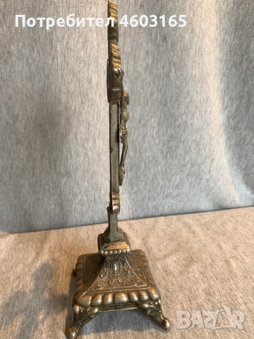 стар настолен кръст, снимка 6 - Антикварни и старинни предмети - 52868038