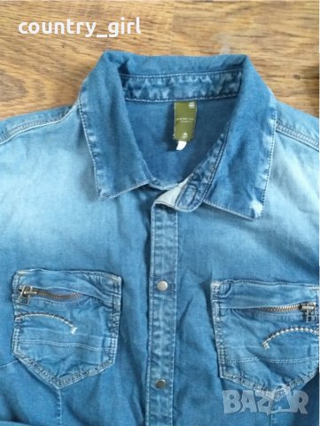 g-star midge cody slim denim shirt - страхотна дамска риза, снимка 5 - Ризи - 29174166