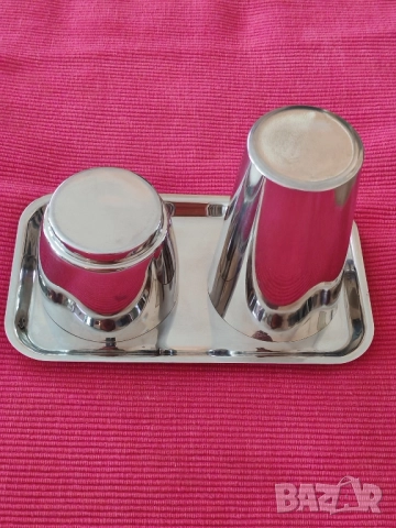 Комплект, сервиз 4 части неръждаема стомана, Cilio, Германия. , снимка 5 - Сервизи - 51493837