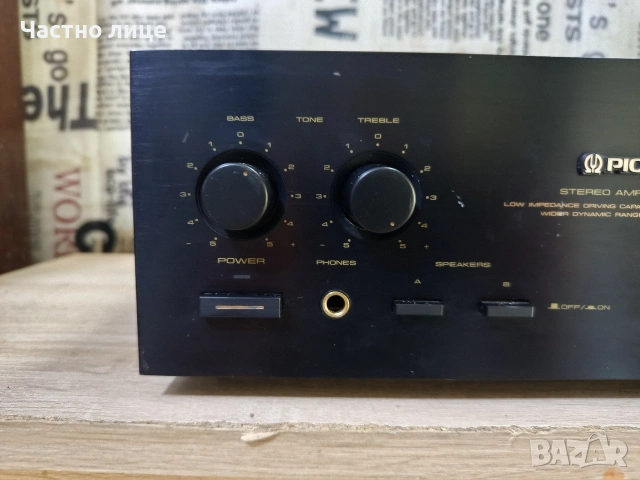 Усилвател"Pioneer"A-33, снимка 4 - Ресийвъри, усилватели, смесителни пултове - 54217325