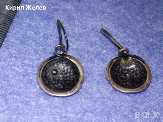 СТАРИ ОРНАМЕНТИРАНИ ЛАКИРАНИ СРЕБЪРНИ РЕТРО ОБЕЦИ ВИСОКА ПРОБА СРЕБРО РЪЧНА МАЙСТОРСКА РАБОТА 43204, снимка 9 - Антикварни и старинни предмети - 44707315