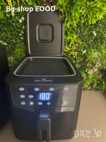 ПРОМО!! Фритюрник Air Fryer с Грил T& G Best Cooking 32852A, 2в1, 4.3L, 1500+500W, снимка 10 - Фритюрници - 54053589