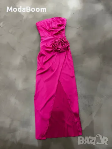 Розова дамска рокля 
