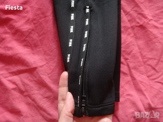 PINK by Victoria's Secret - Нов оригинален спортен панталон, долнище на анцуг в черен цвят, снимка 6 - Спортни екипи - 40546694