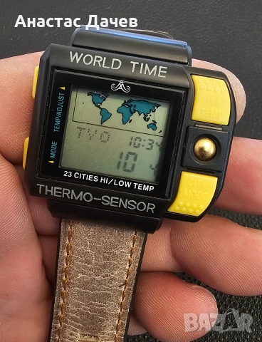 Винтидж часовник MEISTER ANKER - WORLD TIME -THERMO SENSOR, снимка 8 - Мъжки - 54321082
