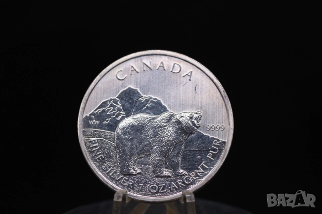 Кленов лист, Канада - серия Дивата природа - 4 х 1 oz / унция, инвестиционно сребро, снимка 5 - Нумизматика и бонистика - 51979784