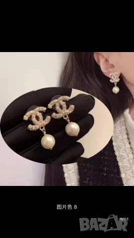 обеци от най-висок клас 
неръждаема стомана chanel , снимка 3 - Обеци - 51042271