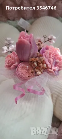 Букет от ароматни соеви свещи , снимка 1