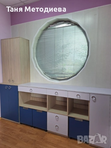 Дизайнерска секция + бюро, модулна конфигурация, отлично състояние, снимка 3 - Други - 53304234