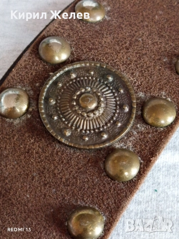 Дамски кожен колан с капси много красив стилен дизайн 16713, снимка 4 - Колани - 51892678