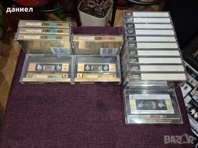 17 бр. качествени аудио касети TDK SA90 и MAXELL XLII60/90 "златни" - TYPE II - хромна лента
