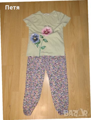 Свободен панталон и блузка "НМ" - 6-8 години