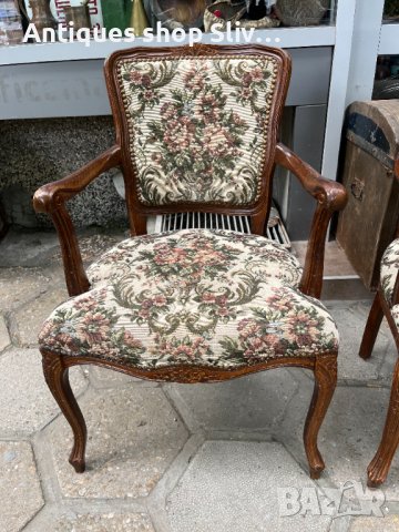 Уникални стари столове тип кресло. №3985, снимка 5 - Антикварни и старинни предмети - 40712955