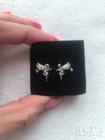 малки сребърни обеци , снимка 2 - Обеци - 49869327