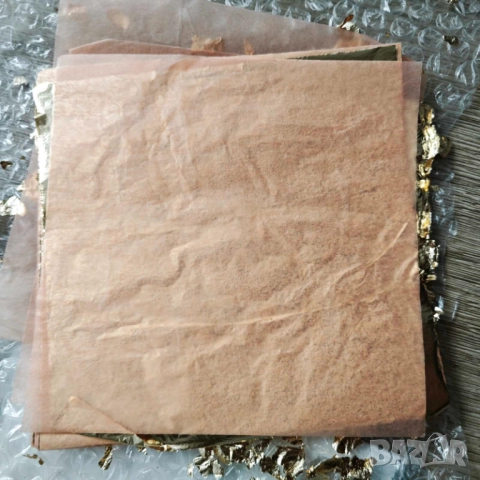 Листи шлак метал - златисто и сребристо фолио за декорации и арт проекти, снимка 3 - Други - 52361768