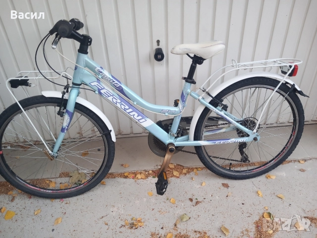Детски алуминиев велосипед Ferini 24 цола, отличен , снимка 2 - Велосипеди - 52053576