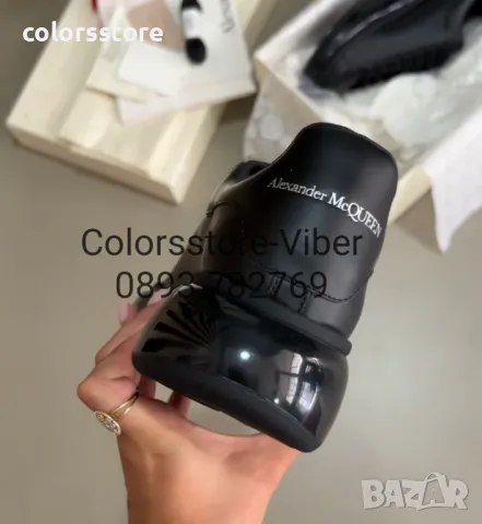 Мъжки черни кецове  Alexander McQueen код SG32, снимка 4 - Кецове - 37646708
