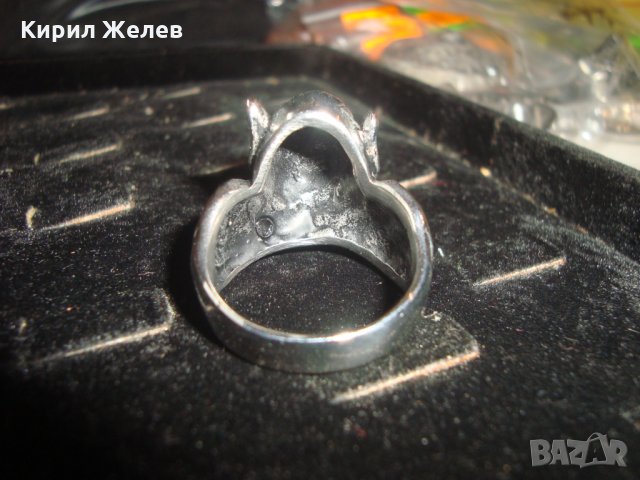 СТРАХОВИТ ХЕВИ-МЕТЪЛСКИ СТОМАНЕН ПРЪСТЕН НЕРЪЖДАЕМ НОВ 24977, снимка 10 - Пръстени - 34420054