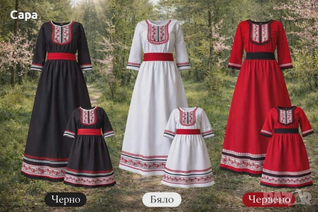 стилни рокли с народни мотиви , снимка 4 - Рокли - 54103614