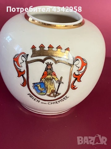 PWB. Bavaria.Vintage. 1950г.Малка ваза, снимка 2 - Антикварни и старинни предмети - 51342858