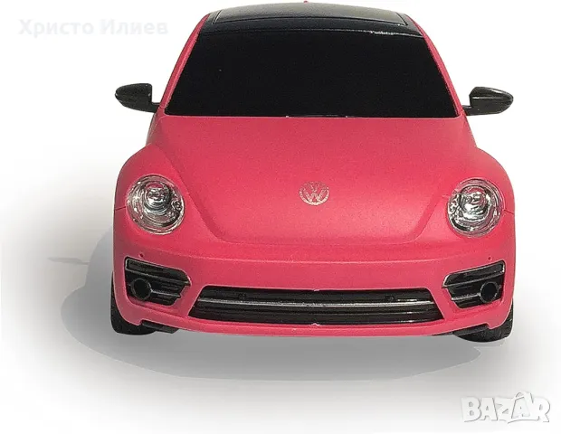 Розова кола с дистанционно Бийтъл VW Beetle 1:24 с промяна на цвета, снимка 6 - Коли, камиони, мотори, писти - 49728316