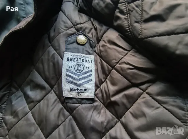  Яке Barbour Greatcoat Whitehaven Cotton Jacket, Army Green, снимка 4 - Якета - 50368102