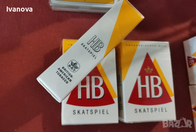 HB колекционерски ретро карти за белот, снимка 2 - Карти за игра - 54145975