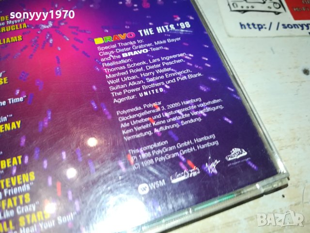 BRAVО THE HITS 98-X2CD ВНОС-GERMANY 0611231046, снимка 6 - CD дискове - 42872859